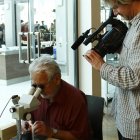 Günter bestimmt - wie jedes Jahr - Minerale.