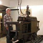 ´Dorothea´: die erste elektrische Grubenlok der Welt - eine Leihgabe des Siemens-Forum München - fuhr in den Steinkohlenwerken von Freital-Zaucker